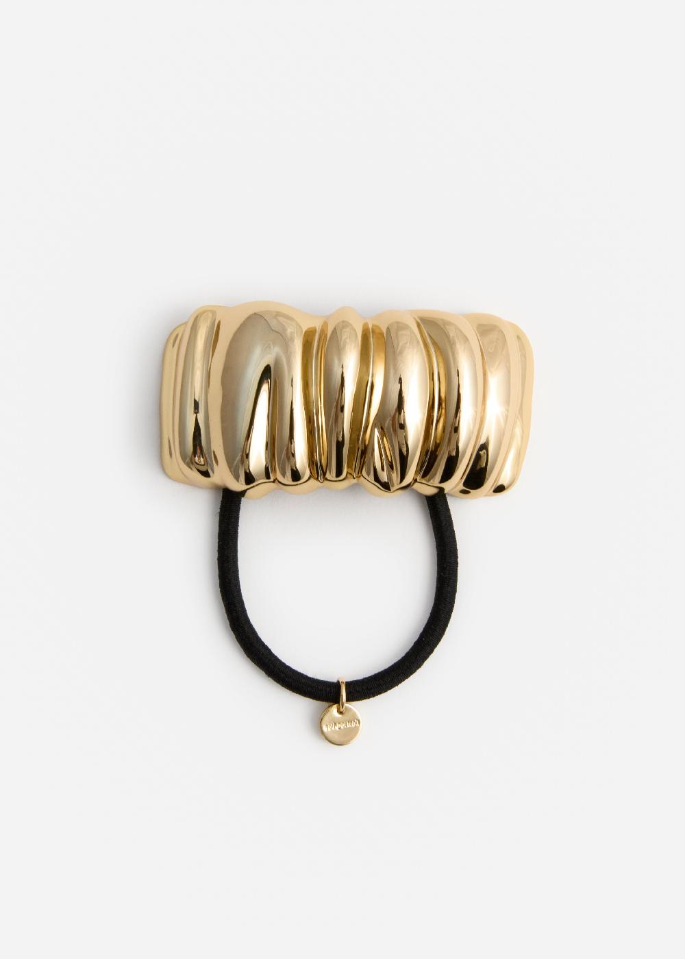 Self Portrait Mottled Gold Hair Cuff JEWELLERY