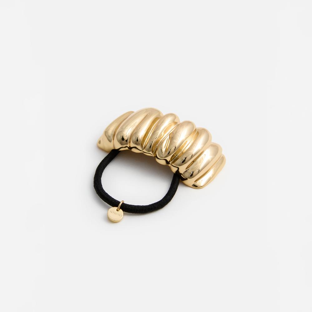 self portrait Mottled Gold Hair Cuff JEWELLERY