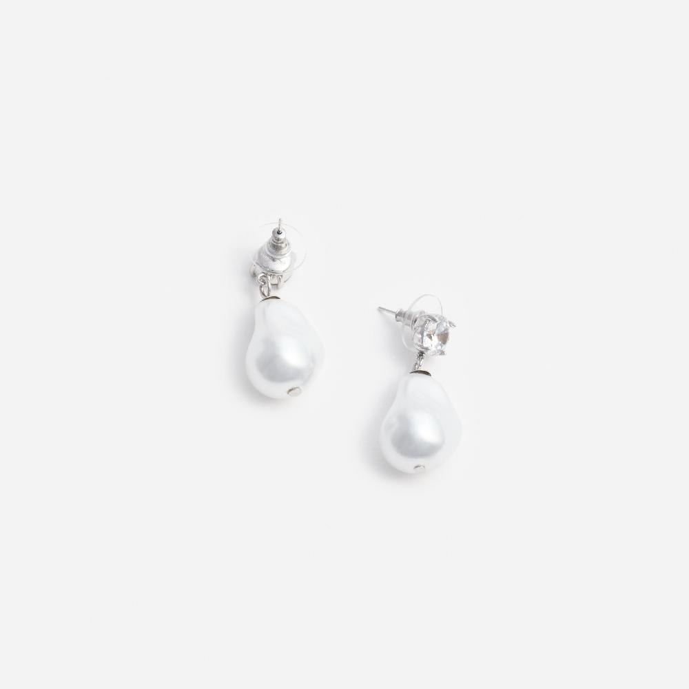 Self Portrait Mottled Pearl Earrings JEWELLERY