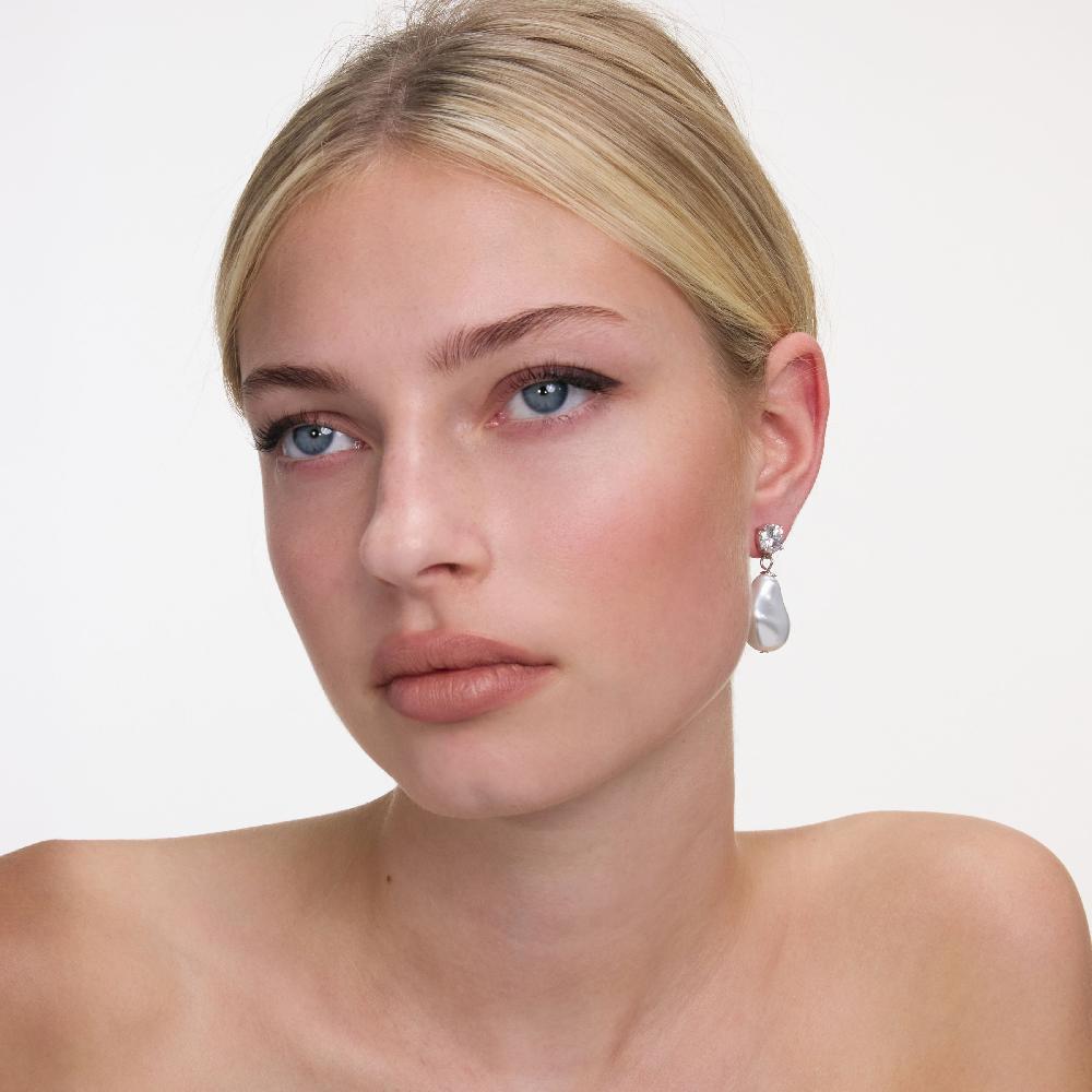 Self Portrait Mottled Pearl Earrings JEWELLERY