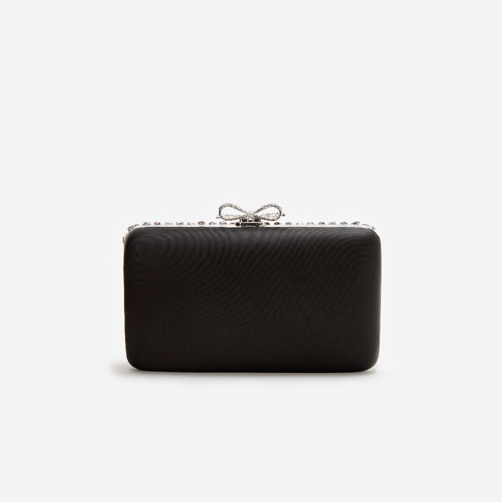 Self Portrait Multi Crystal Chainmail Clutch BAGS