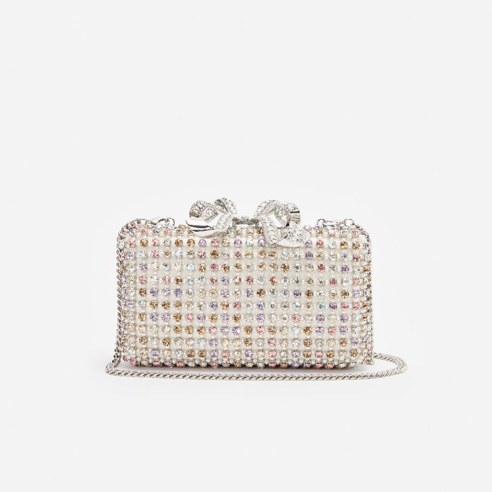 Self Portrait Multi Crystal Clutch Bag BAGS