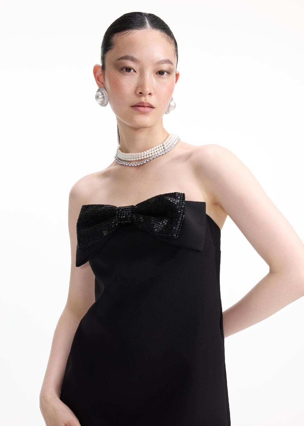 Self Portrait Pearl Diamante Necklace JEWELLERY