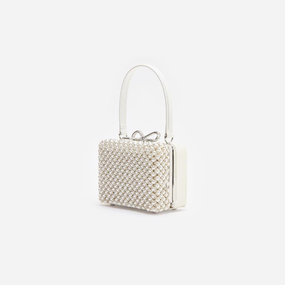 Self Portrait Pearl Embellished Micro Bag BAGS