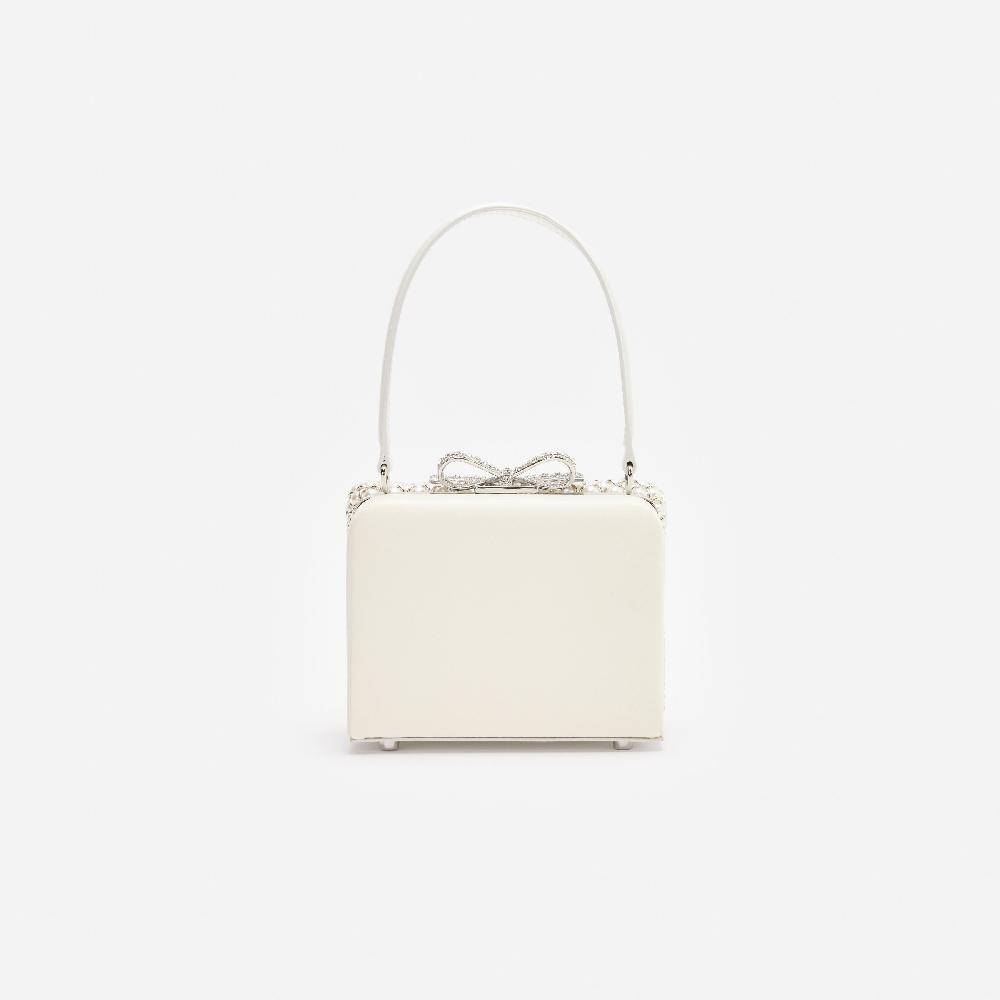 Self Portrait Pearl Embellished Micro Bag BAGS