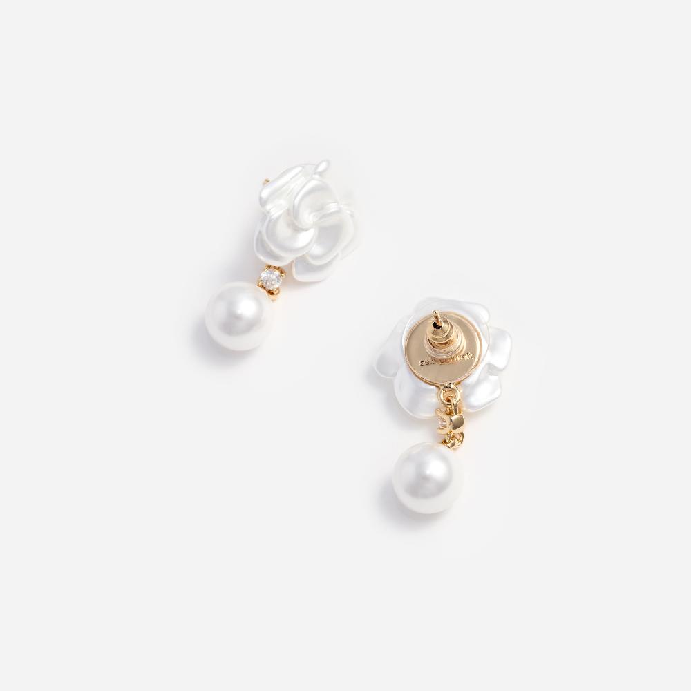 Self Portrait Pearl Flower Earrings JEWELLERY