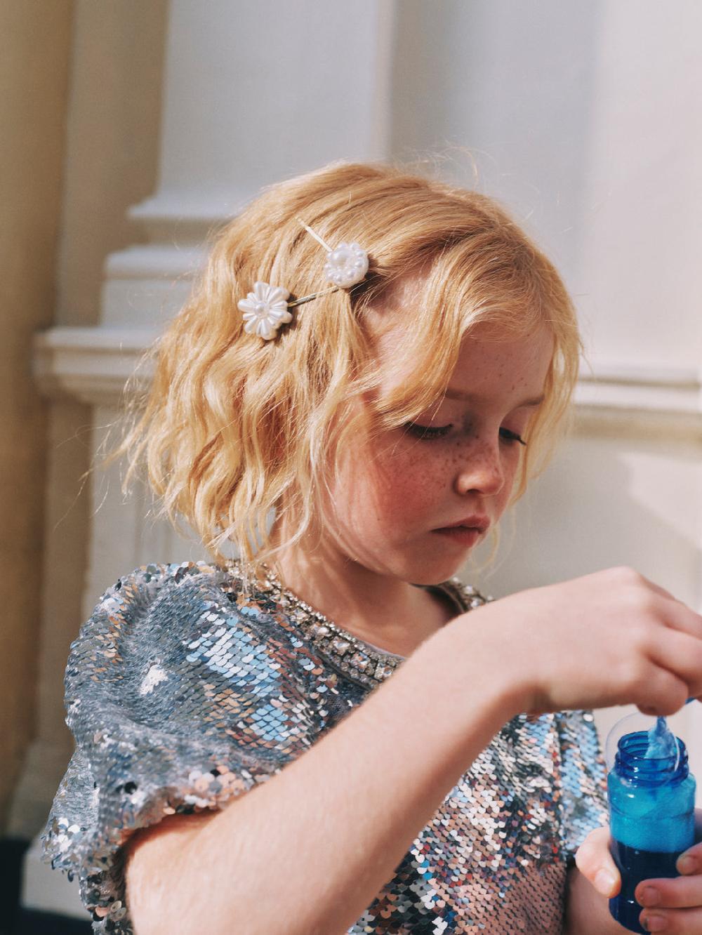 Self Portrait Pearl Flower Hairclips KIDS