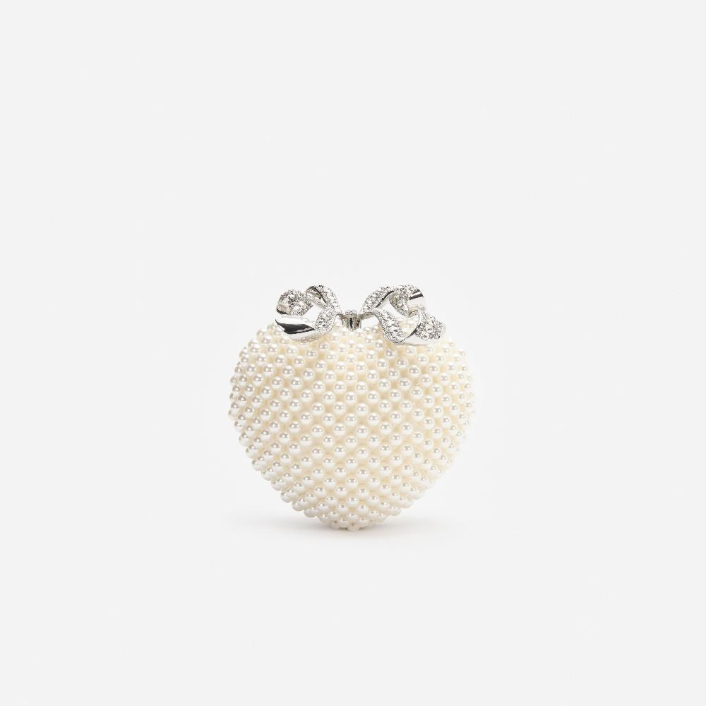 self portrait Pearl Heart Clutch Bag BAGS