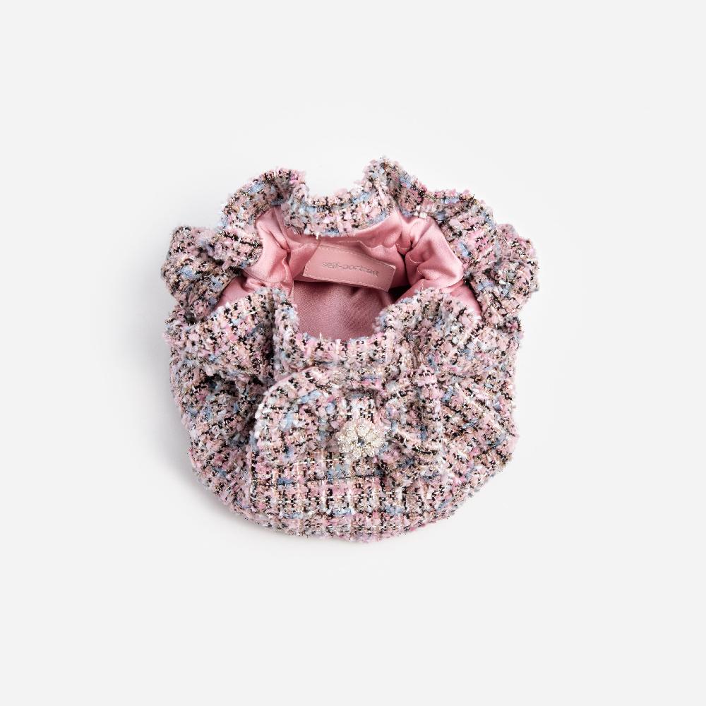 Self Portrait Pink Boucle Bag KIDS