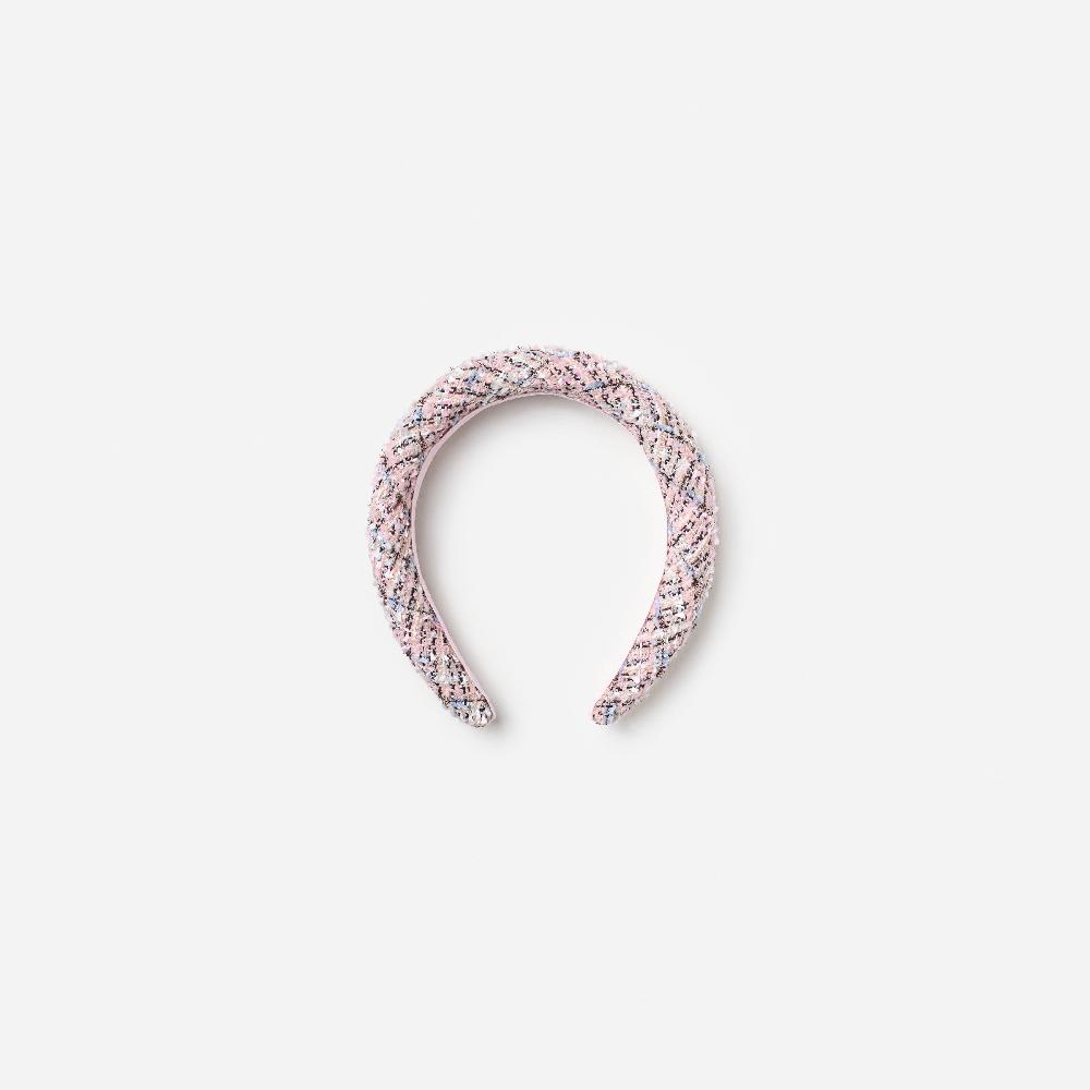 self portrait Pink Boucle Crystal Headband KIDS