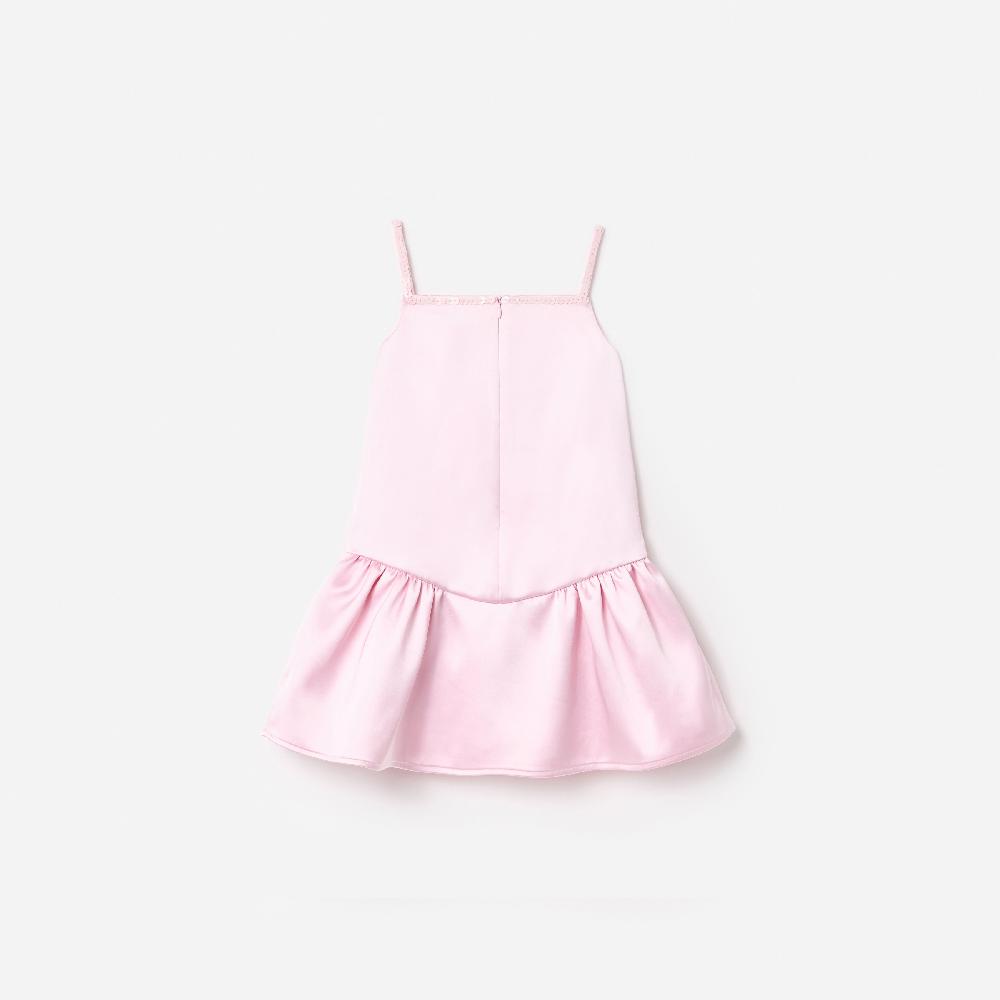 Self Portrait Pink Crepe Sequin Flower Dress KIDS