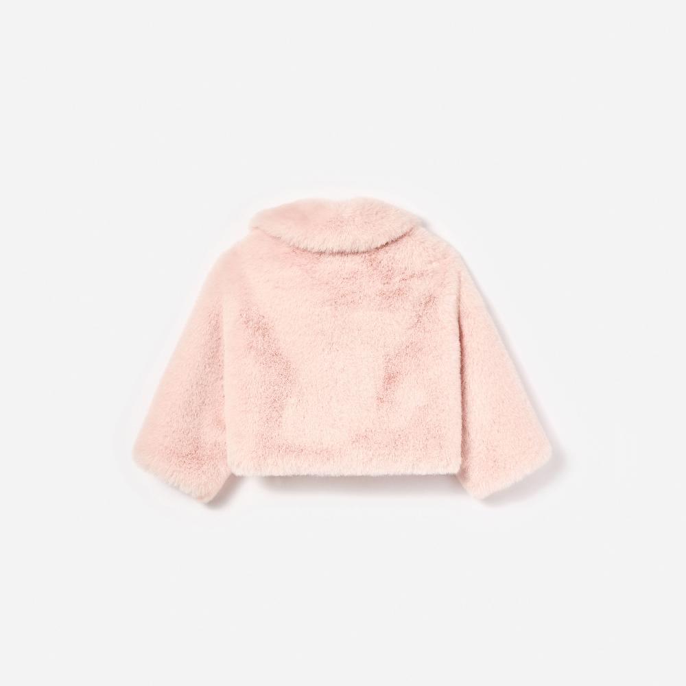 Self Portrait Pink Faux Fur Jacket KIDS