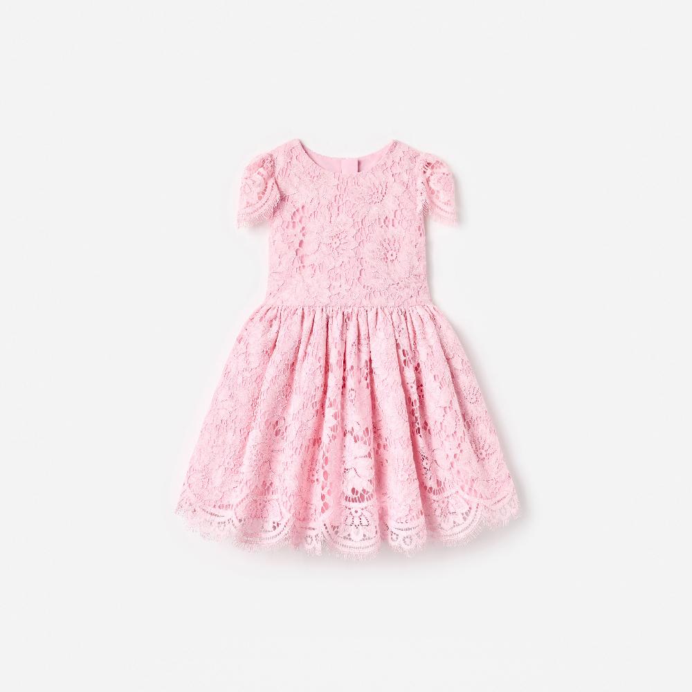 self portrait Pink Floral Lace Dress KIDS