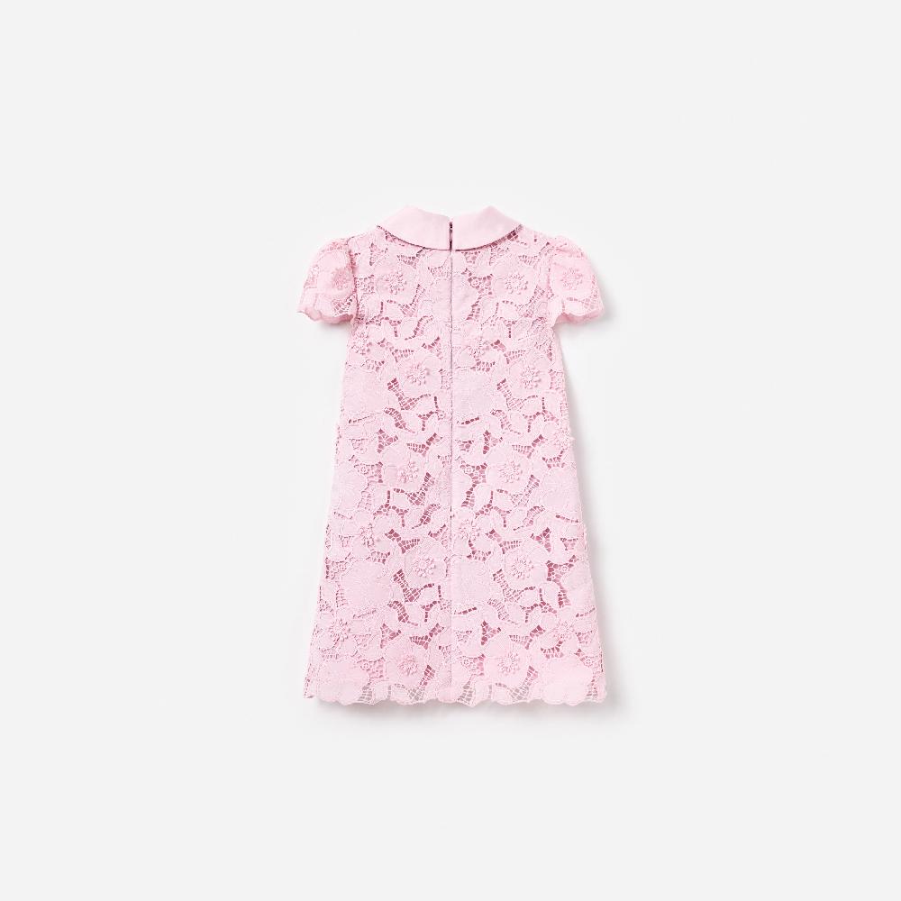 Self Portrait Pink Flower Lace Dress KIDS