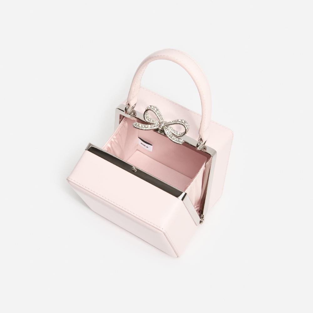 Self Portrait Pink Leather Micro Bag BAGS