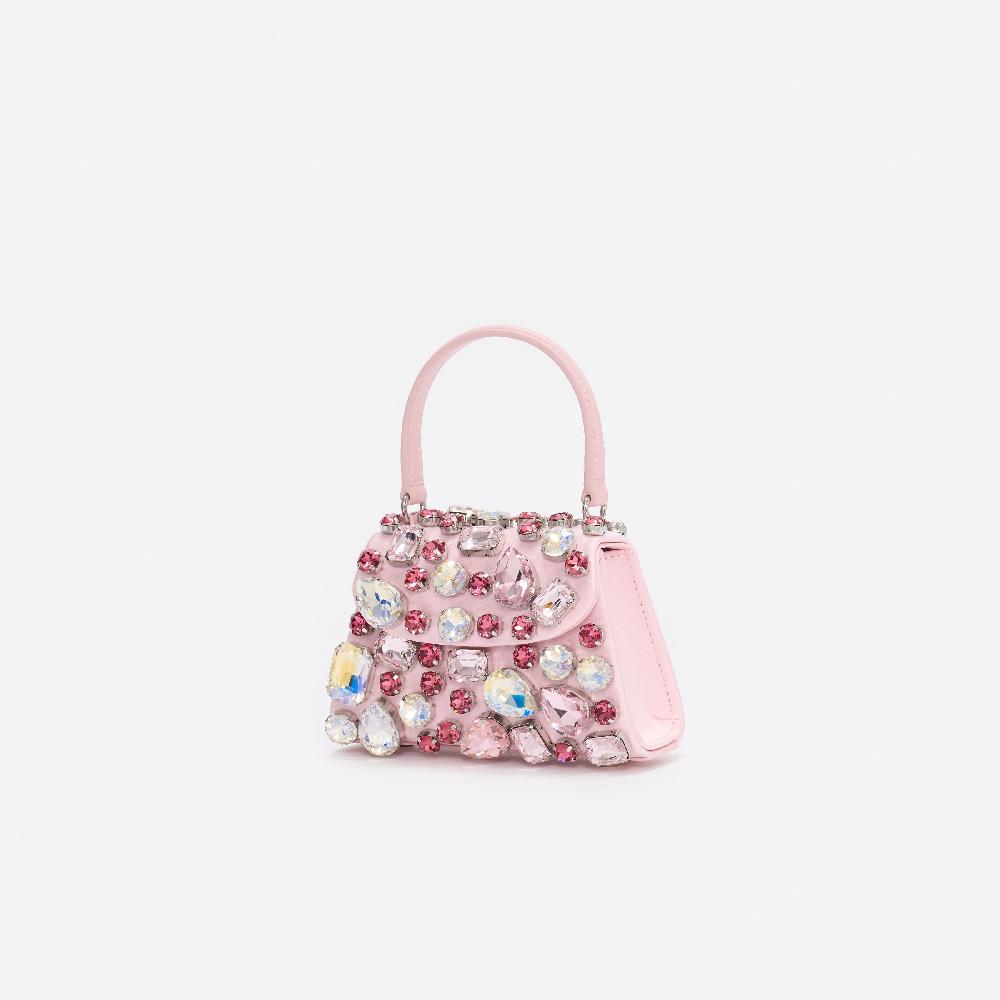 Self Portrait Pink Multi Crystal Mini Bag BAGS