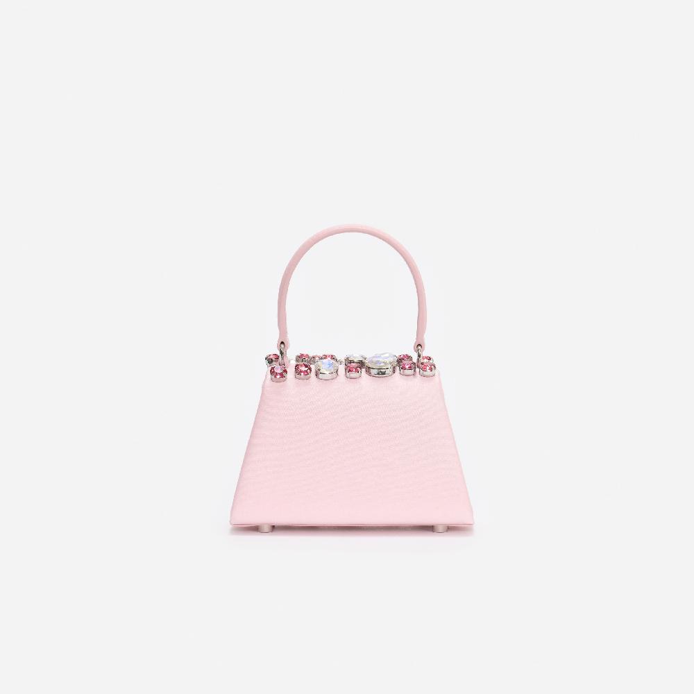 Self Portrait Pink Multi Crystal Mini Bag BAGS