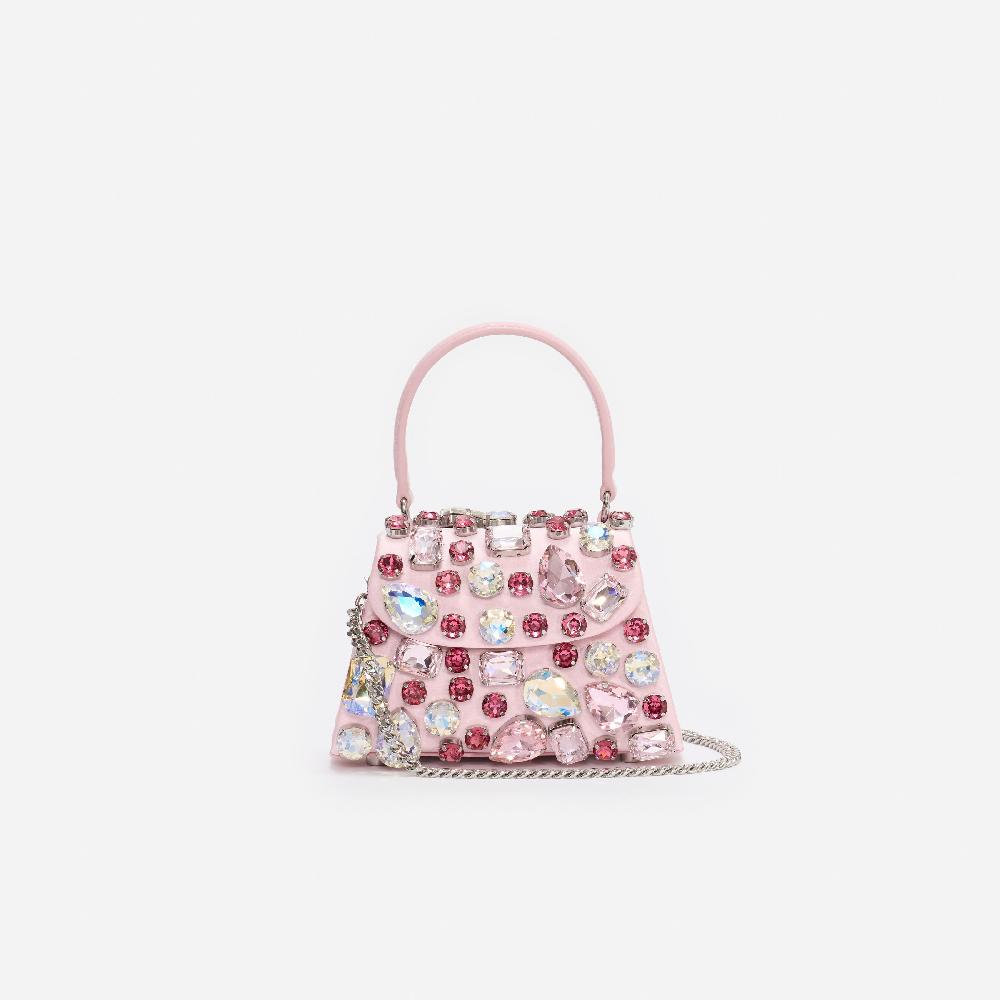 Self Portrait Pink Multi Crystal Mini Bag BAGS