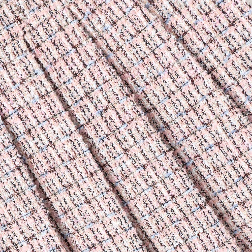 Self Portrait Pink Pleated Boucle Skirt KIDS