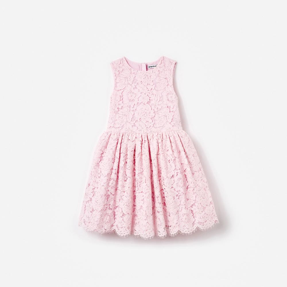 self portrait Pink Sleeveless Lace Dress KIDS