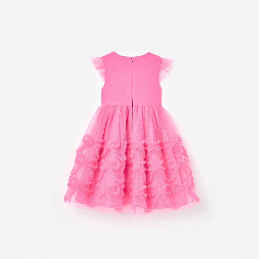 Self Portrait Pink Tulle Bow Dress KIDS