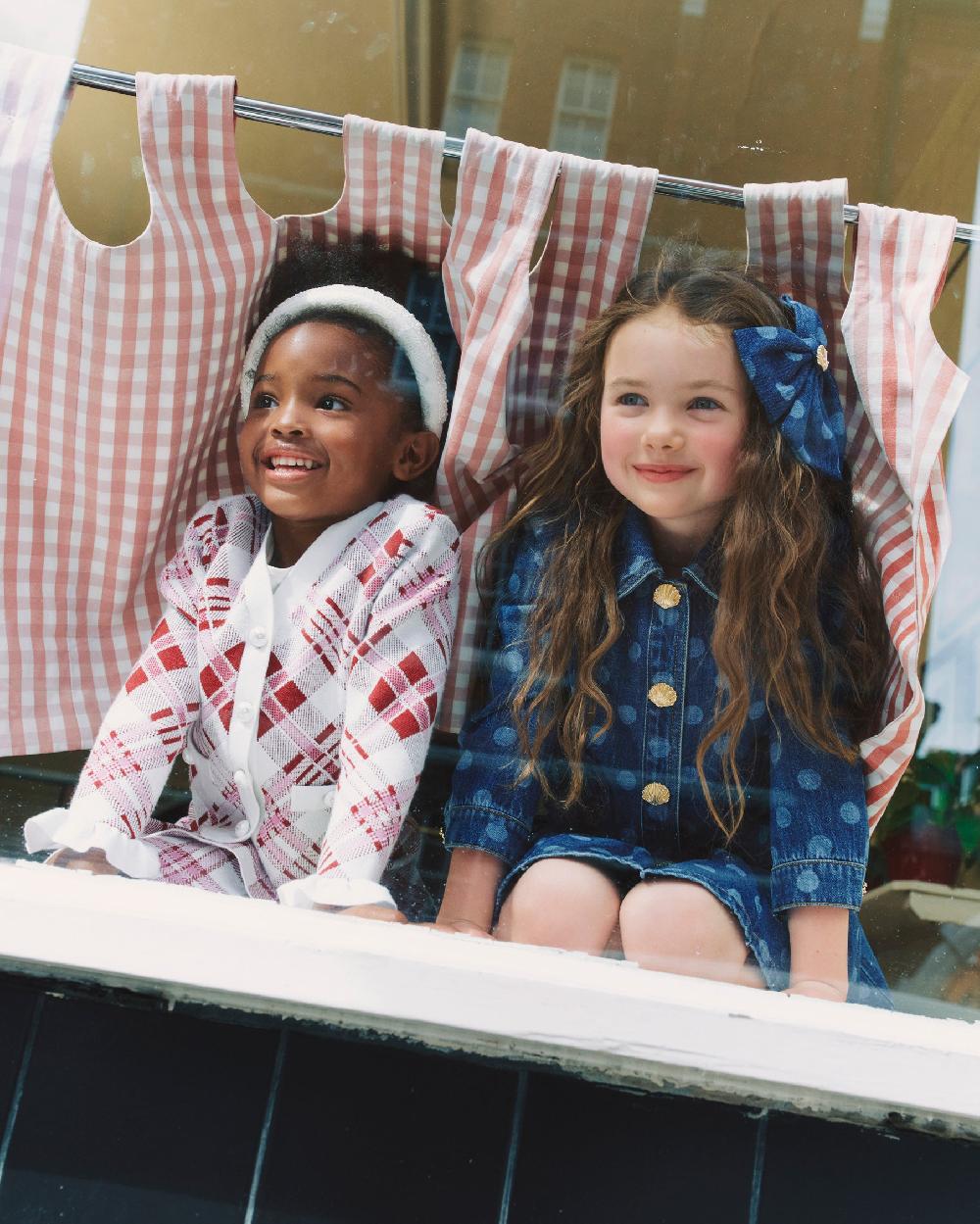 Self Portrait Polka Dot Denim Jacket KIDS