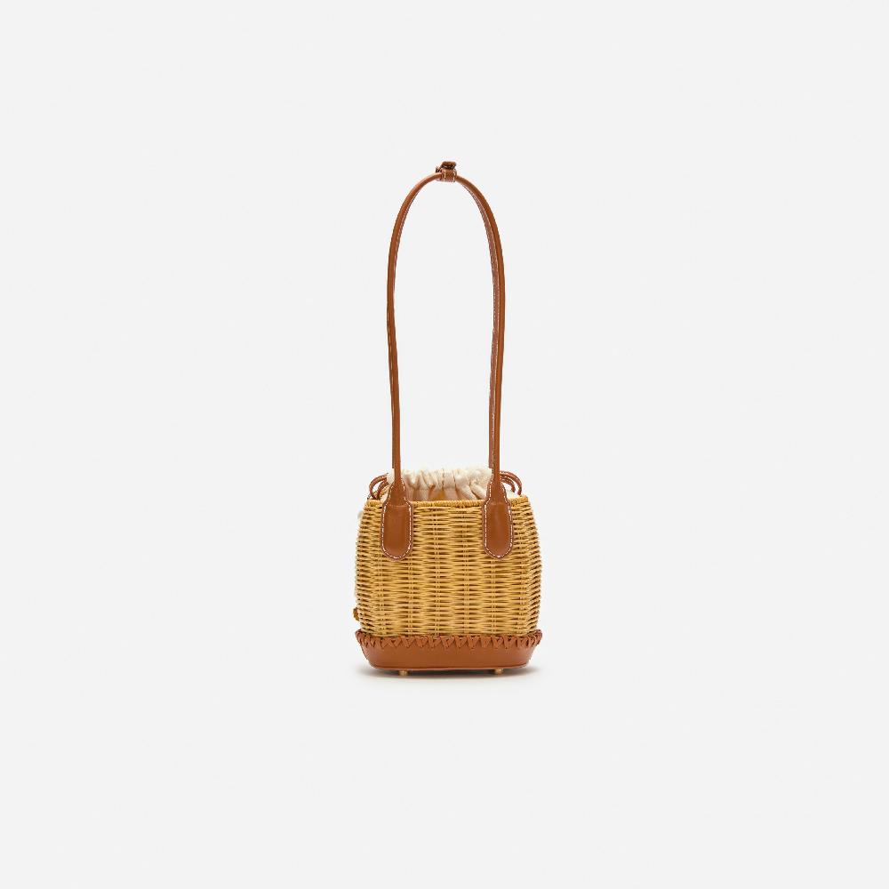 Self Portrait Rattan Charm Shoulder Bag BAGS