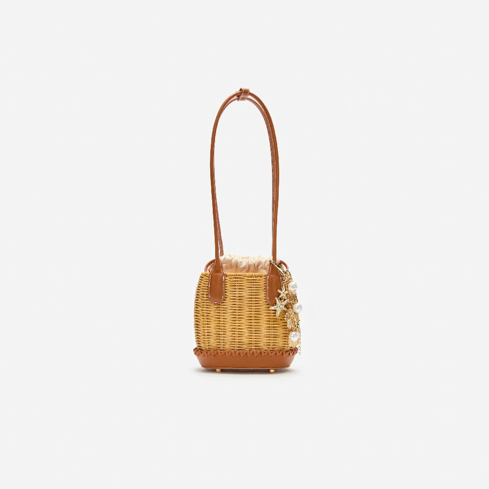 self portrait Rattan Charm Shoulder Bag BAGS