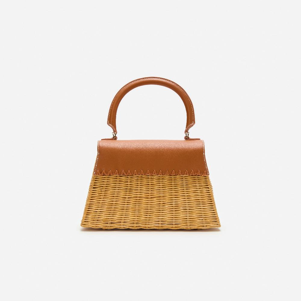 Self Portrait Rattan Mini Bow Bag BAGS