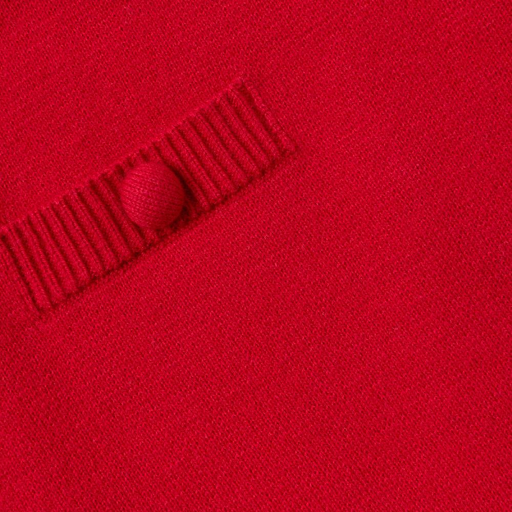 Self Portrait Red Flower Trim Knit Skirt KIDS