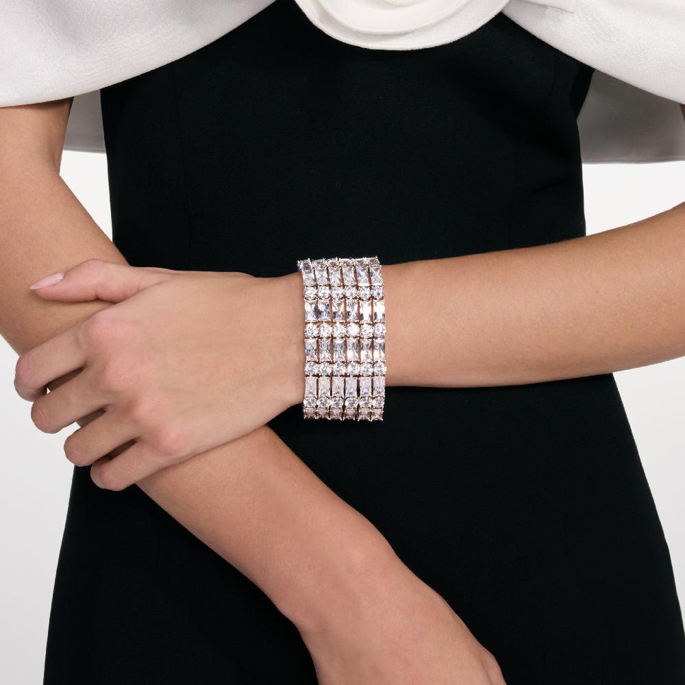 Self Portrait Silver Crystal Bracelet JEWELLERY