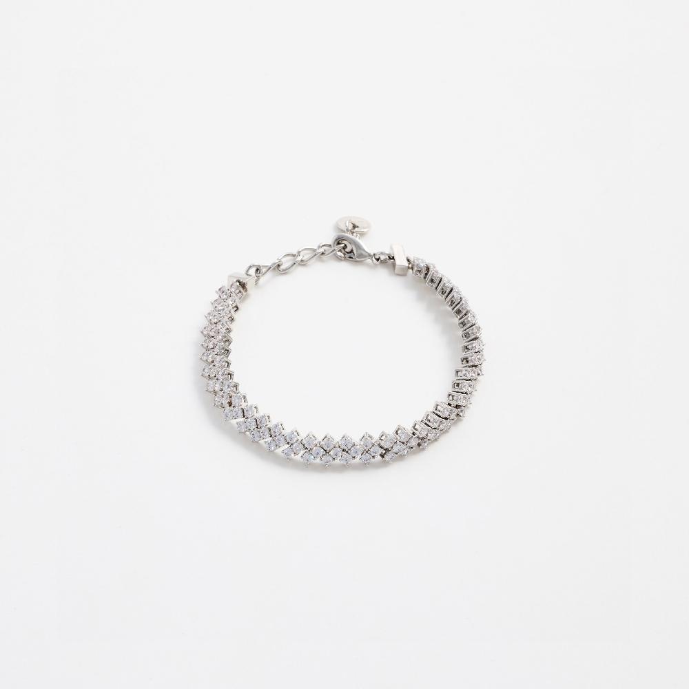 self portrait Silver Crystal Bracelet JEWELLERY