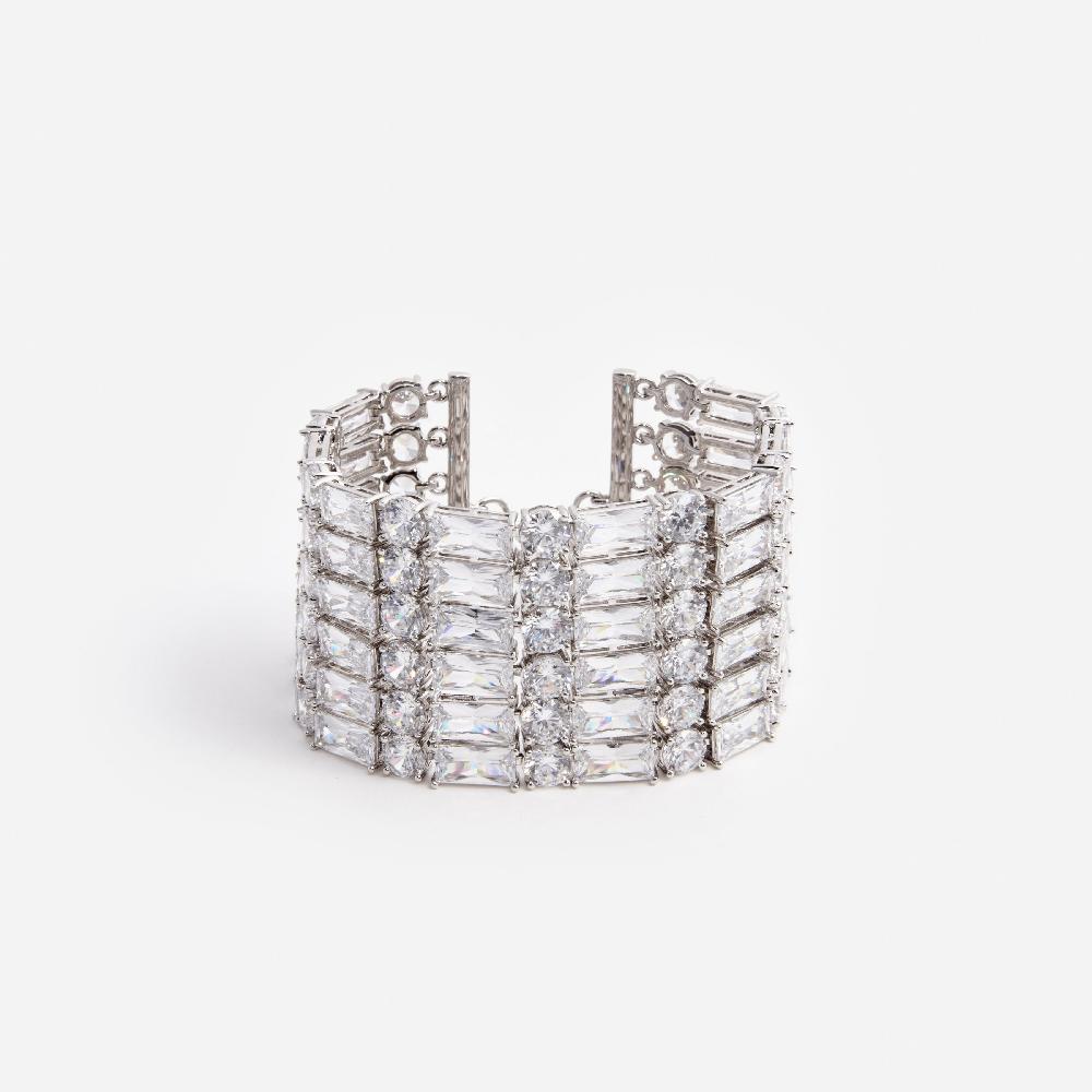 self portrait Silver Crystal Bracelet JEWELLERY