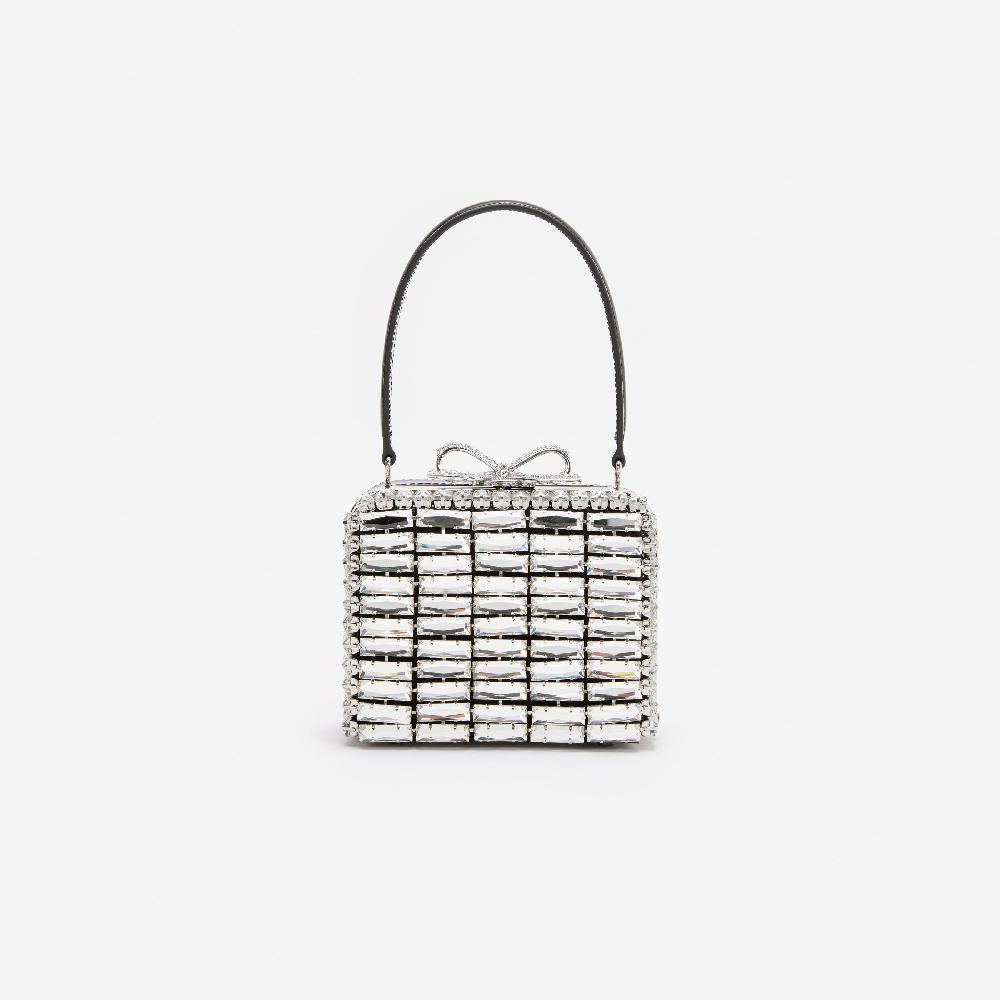 self portrait Silver Crystal Micro Bag BAGS