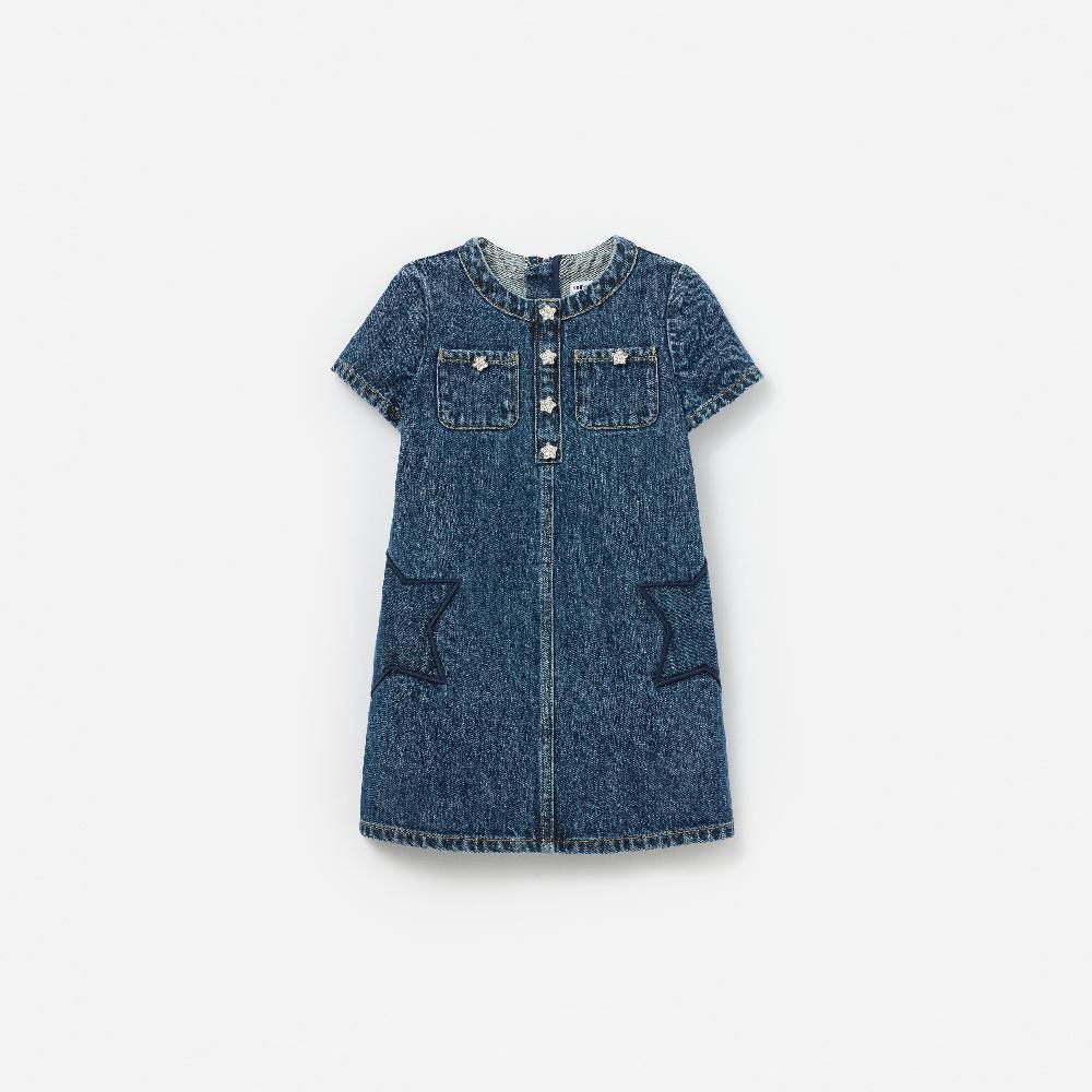 self portrait Star Denim Dress KIDS