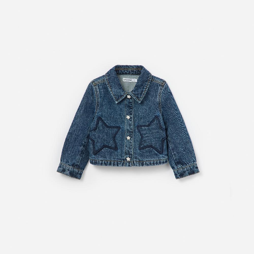 self portrait Star Denim Jacket KIDS