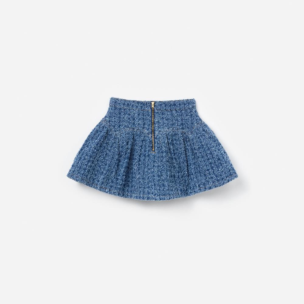 Self Portrait Textured Denim Skirt KIDS