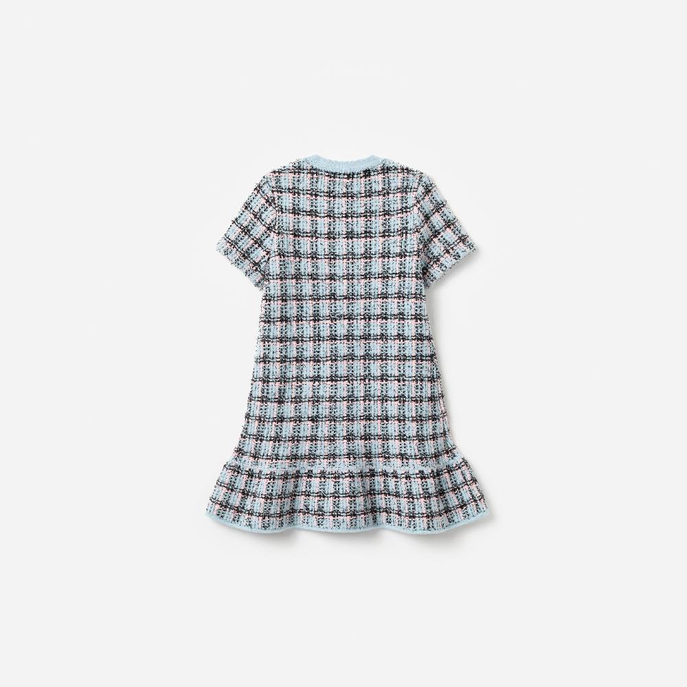 Self Portrait Textured Stripe Knit Dress KIDS