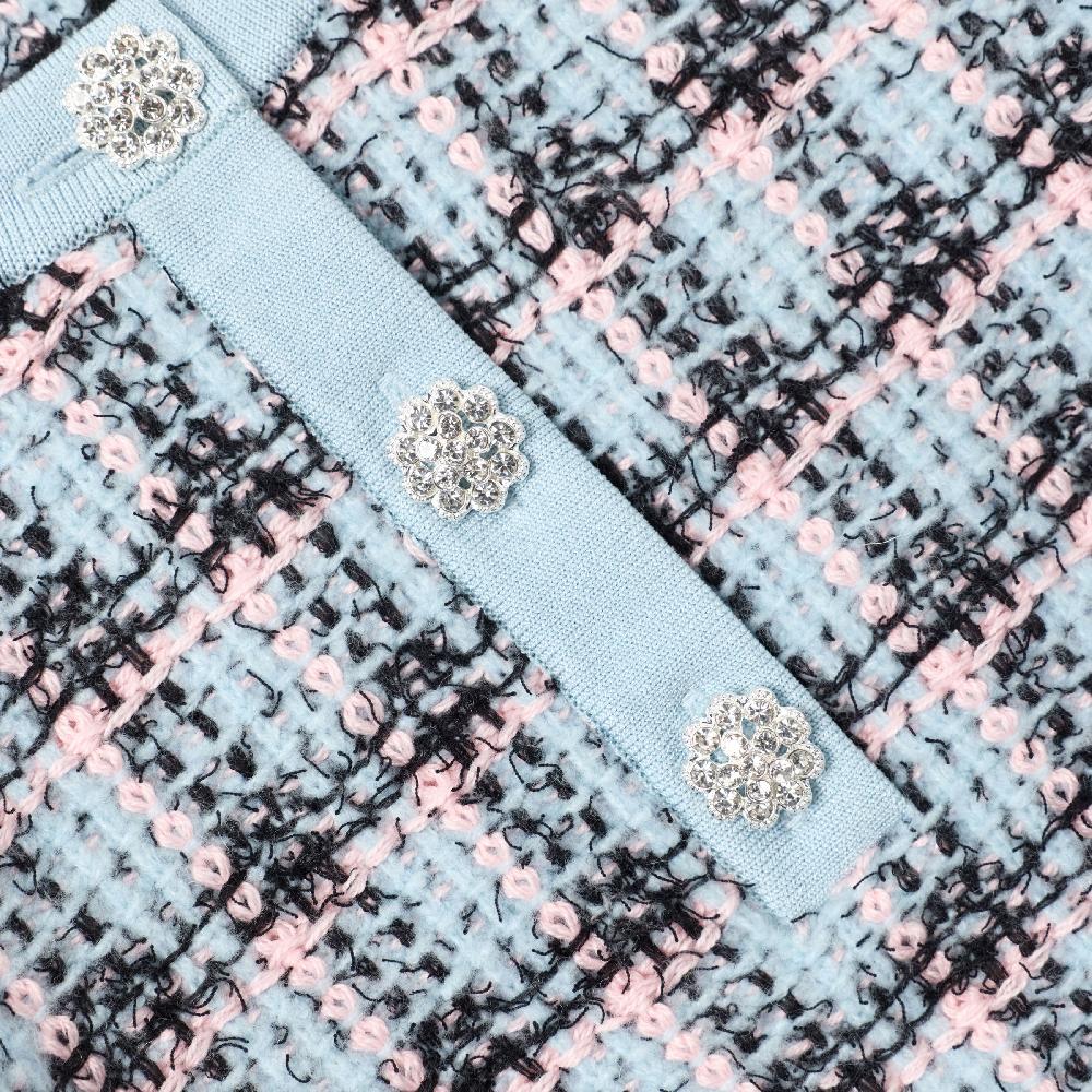 Self Portrait Textured Stripe Knit Dress KIDS