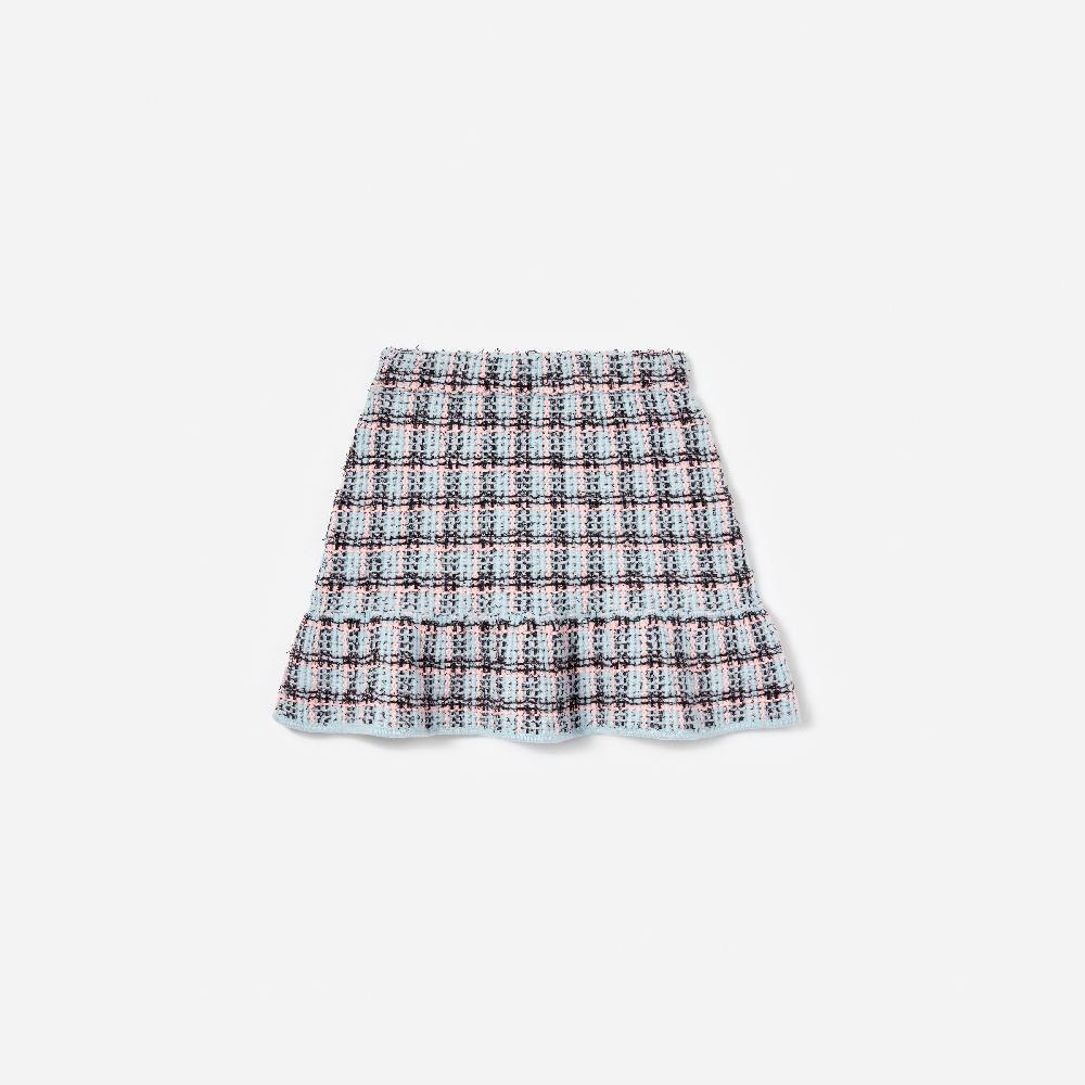 Self Portrait Textured Stripe Knit Skirt KIDS