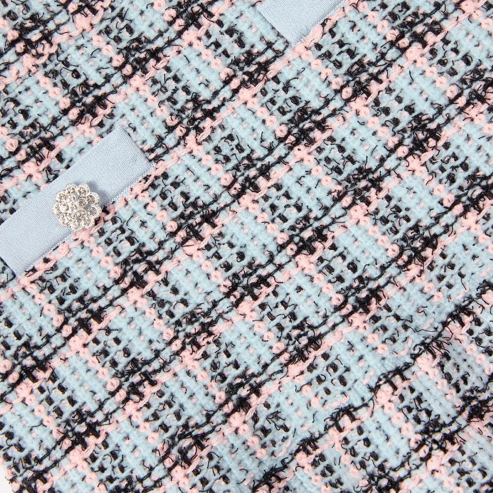 Self Portrait Textured Stripe Knit Skirt KIDS