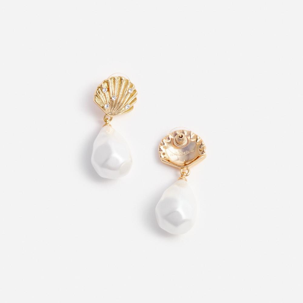 Self Portrait Tiered Shell Earrings JEWELLERY