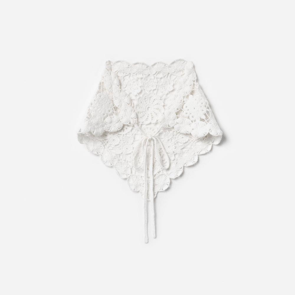 Self Portrait White Crochet Bandana JEWELLERY