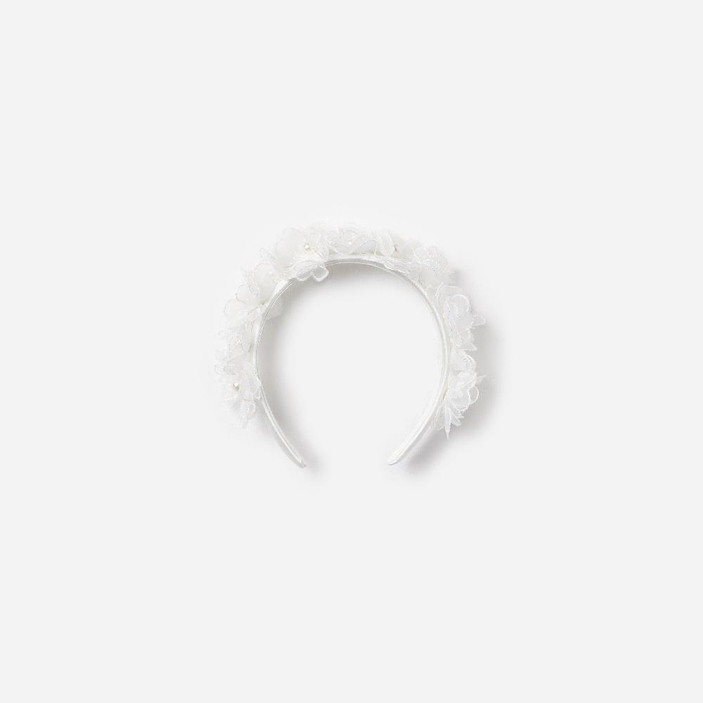 self portrait White Flower Headband KIDS