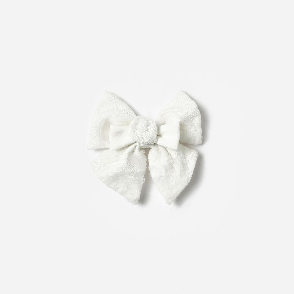 self portrait White Lace Hair Bow KIDS
