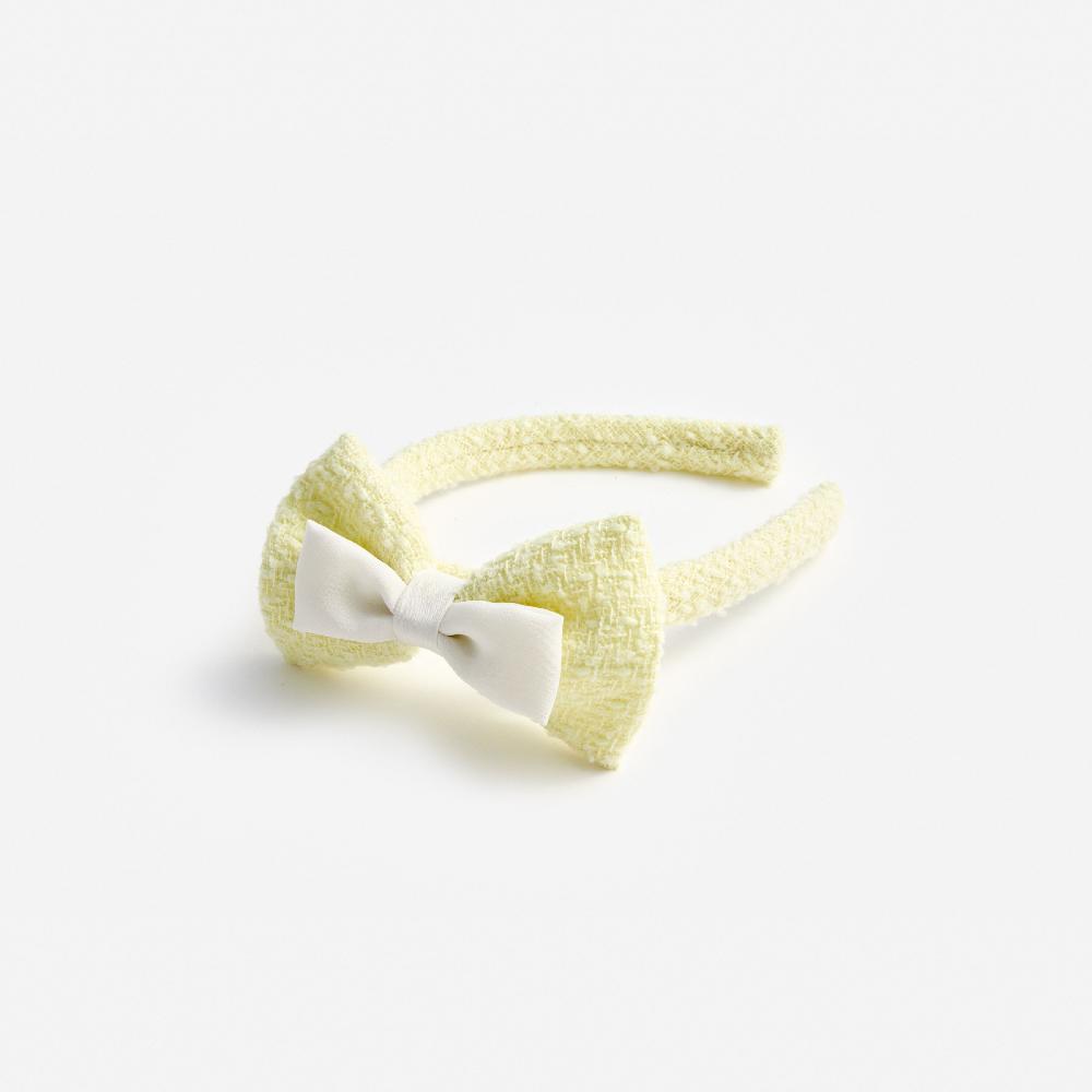 Self Portrait Yellow Boucle Bow Headband KIDS