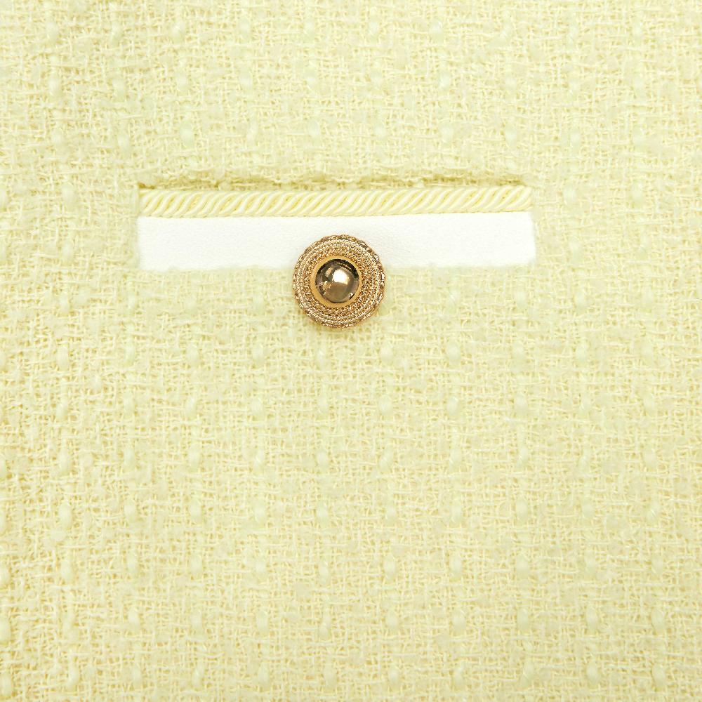 Self Portrait Yellow Boucle Skirt KIDS