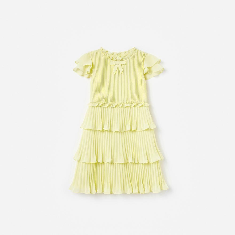 self portrait Yellow Chiffon Dress KIDS