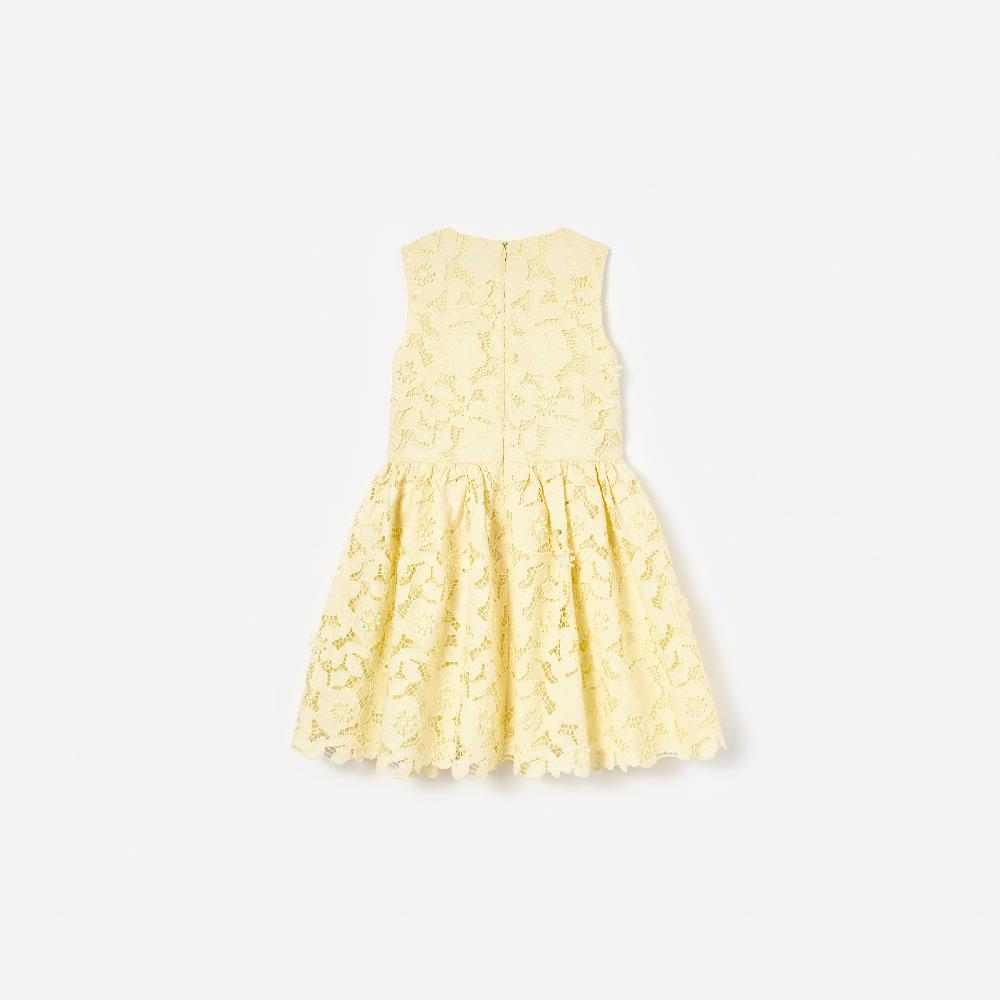 Self Portrait Yellow Sleeveless Lace Dress KIDS