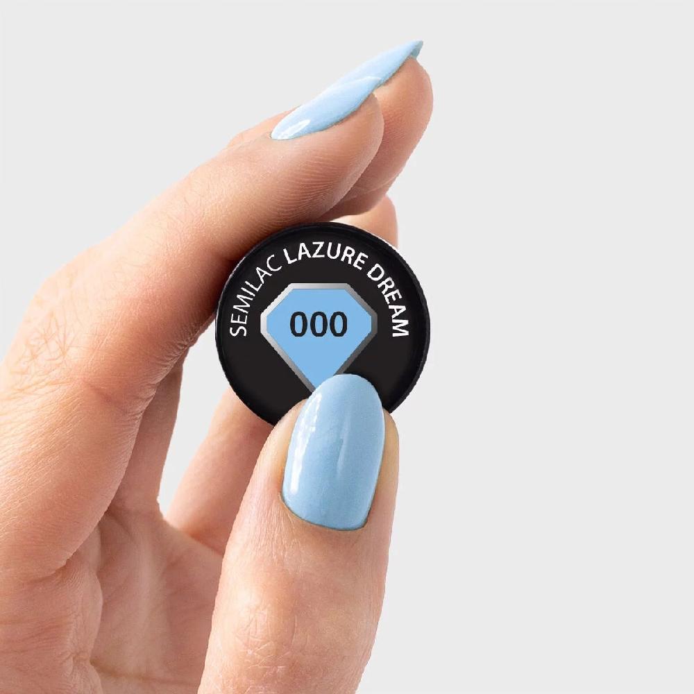 semilac 000 SEMILIKE LAZURE DREAM - Semilac Soak Off Gel / Hybrid Nail Polish UV Hybrid Color